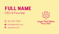 Smiley Faces Line Art Business Card Design