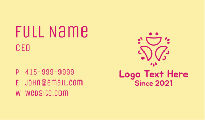 Smiley Faces Line Art Business Card Image Preview