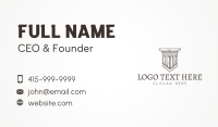 Ancient Pillar Column Business Card Preview