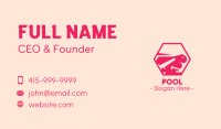 Modern Pink Rabbit Business Card Image Preview
