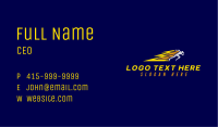 Lightning Speed Runner Business Card Image Preview