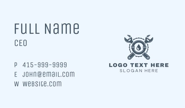 Pipe Wrench Repair  Business Card Design Image Preview