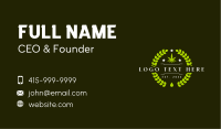 Herbal Cannabis Wreath Business Card Image Preview