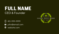 Herbal Cannabis Wreath Business Card Preview