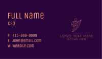 Abstract Charity Person Business Card Image Preview