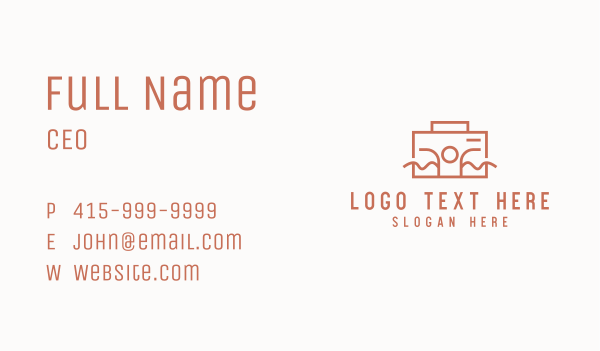 Work Employee Briefcase Business Card Design Image Preview