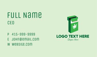 Weed Joint Pack Business Card