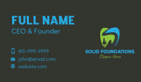 Pine Tree Tooth Business Card Design