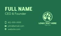 Green Ecology Leaves Business Card Preview