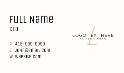 Elegant Business Letter Business Card Image Preview