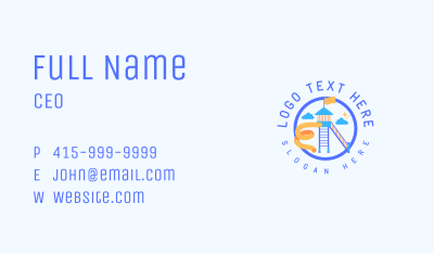 Children Playground Park Business Card Image Preview