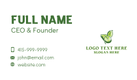 Organic Leaf Gardening Business Card Design