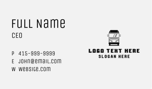 Freight Cargo Trucking Business Card Design Image Preview