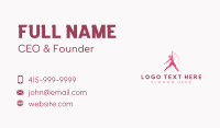 Woman Fitness Dance Business Card Image Preview