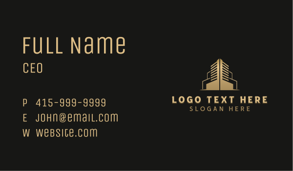 Real Estate Building Property Business Card Design Image Preview