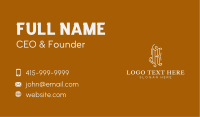 Swirl K Lettermark Business Card Design
