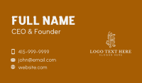 Swirl K Lettermark Business Card Preview