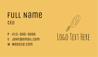 Kitchen Cleaver Knife Business Card Image Preview