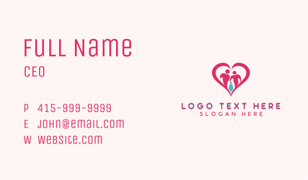 Child Support Adoption Business Card Design Image Preview