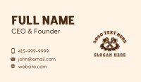 Saw Blade Axe Woodwork Business Card Image Preview
