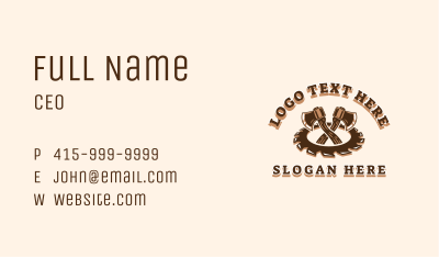 Saw Blade Axe Woodwork Business Card Image Preview