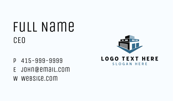 Factory Warehouse Depot Business Card Design Image Preview