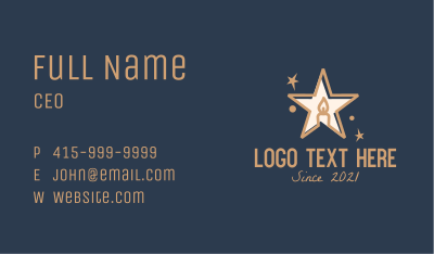 Star Candle Light Business Card Image Preview