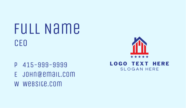 USA House Roofing Business Card Design Image Preview