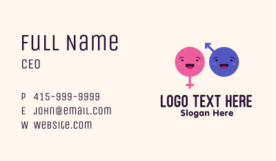 Gender Identity Emojis Business Card Image Preview