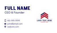 USA Flag Arrow Business Card Preview