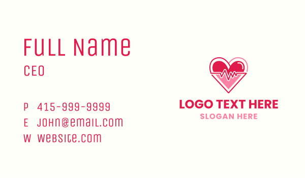 Healthy Heartbeat Clinic Business Card Design Image Preview