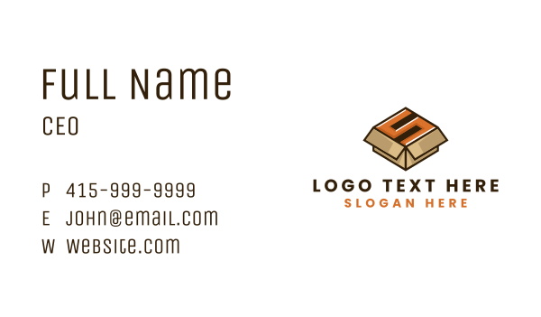 Box Logistics Shipping Business Card Design Image Preview