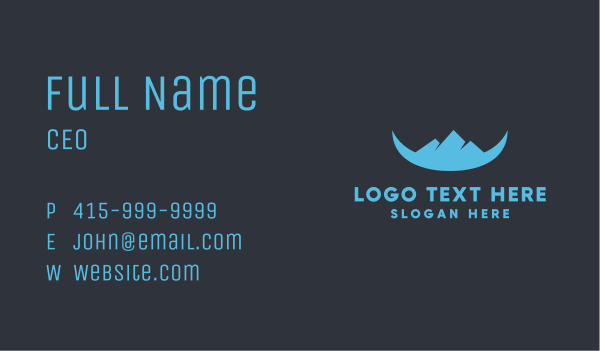 Mountain Horns Business Card Design Image Preview