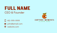 Orange Fruit Letter C Business Card Image Preview