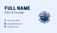 Blue Window Jalousie Business Card Image Preview