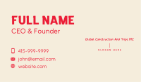 Modern Handwritten Wordmark Business Card Image Preview