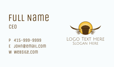 Chocolate Muffin Bakery Business Card