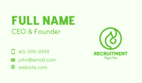 Green Organic Leaf Business Card Image Preview