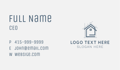 House Architecture Renovation  Business Card