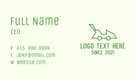 Green Lawn Mower Business Card Image Preview