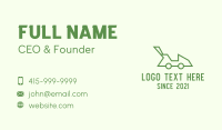 Green Lawn Mower Business Card Image Preview