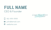 Generic Green Business Business Card Design