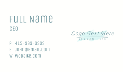 Generic Green Business Business Card Image Preview