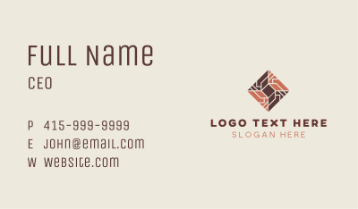 Tile Floorboard Pattern Business Card Image Preview