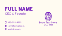 Purple Stylish Woman Business Card Image Preview