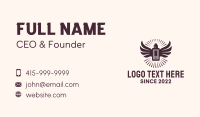 Hipster Vape Mod Wings Business Card Design