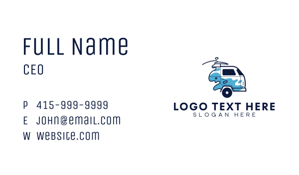 Travel Surfing Van Business Card Design Image Preview