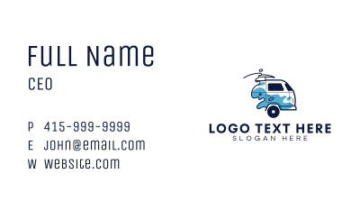 Travel Surfing Van Business Card Image Preview