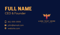 Majestic Phoenix Fire Business Card Design