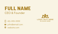 A & M Monogram Crown Business Card Image Preview